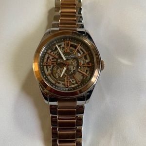 Kenneth Cole transparent two tone kinetic watch